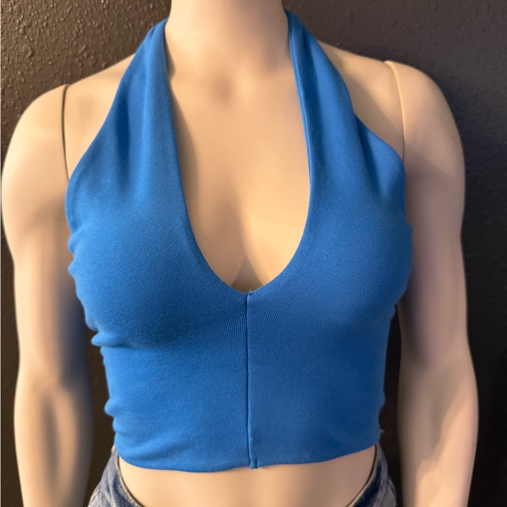 Zara cropped halter